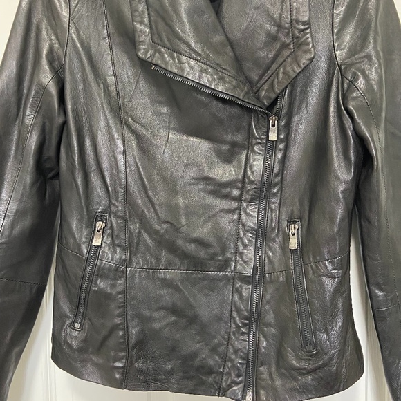 Bod and Christensen Leather Moto Jacket - Picture 4 of 15